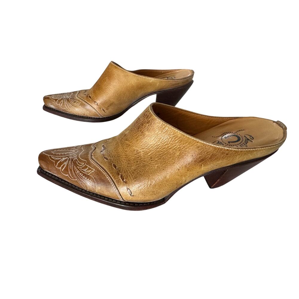 Lucchese Charlie 1 Horse Leather Mule Clogs Woman’s Size 7 B